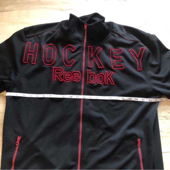 Black & Red HOCKEY Reebok Sweater - Picture 6 of 7
